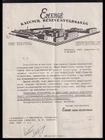 1937 Chinoin + Emergé fejléces számlák