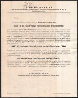 1895 Hódmezővásárhely temetkezési számla