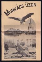 1939 Munkács üzen a visszafoglalt Munkácsról szóló kiadvány képekkel. 8p + a helyi római katolikus közösség felhívása