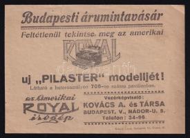 cca 1920 3 db reklám nyomtatvány