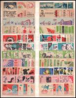 1953-1962 220 darabos gyufacímke gyűjtemény berakólapon