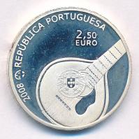 Portugália 2008. 2,5E Ag "Fado" műanyag tokban T:AU (PP) patina, ujjlenyomat
Portugal 200...