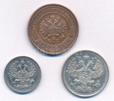 Orosz Birodalom 1914. 2k Cu + 10k Ag + 20k Ag T:AU,XF patina
Russian Empire 1914. 2 Kopecks Cu + 10...