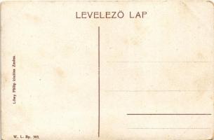 Beckó, Beczkó, Beckov; Beckó vára (Vágvölgye). W.L. Bp. 303. Löwy Fülöp kiadása / Beckovsky hrad, Po...