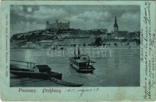 1901 Pozsony, Pressburg, Bratislava; vár. Carl Otto Hayd kiadása / castle (EK)