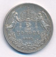 1912KB 2K Ag "Ferenc József" T:XF,VF patina Adamo K6