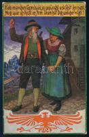 1915 Tábori posta képeslap / Field postcard "K.u.k. Fliegerregiment / Fliegerkompagnie" + ...