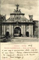 1903 Gyulafehérvár, Karlsburg, Alba Iulia; Károly-kapu. Atelier Bach / Karlstor / castle gate (EB)