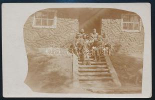 1917 Tábori posta képeslap / Field postcard "K.u.k. Feldkanonenregiment Nr. 35. Batterie Nr.1.&...