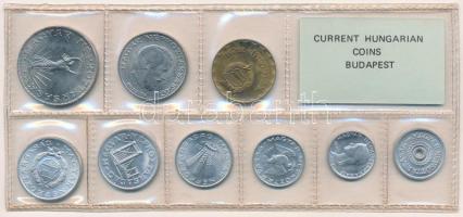 1982. 2f-10Ft (9xklf) érmés forgalmi sor fóliatokban T:1 patina Adamo FO15