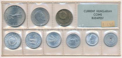 1975. 2f-10Ft (9xklf) érmés forgalmi sor fóliatokban T:UNC Adamo FO8