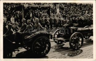 1940 Kolozsvár, Cluj; bevonulás, Vitéz Nagybányai Horthy Miklós Magyarország kormányzója / entry of the Hungarian troops, Regent Horthy