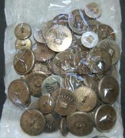 56 db alpakka katonai? gomb grófi címerrel és M. U. monogrammal / 56 military? buttons