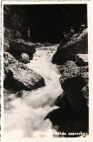 Békás-szoros, Cheile Bicazului; vízesés a Békás szorosban / waterfall, gorge