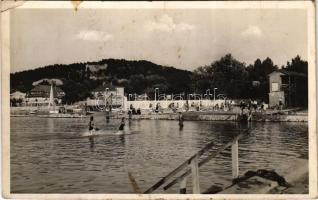 1937 Balatonalmádi, strand (fl)