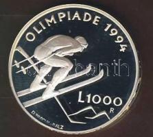 San Marino 1994. 1000L Ag "Olimpia-síelés" T:PP