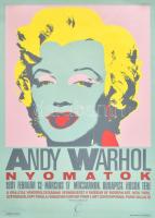 1991 Andy Warhol: Marylin Monroe. 1991-es budapesti kiállítás plakátja. Kis sérüléssel. Ofszet, papír, MOMA hivatalos kiadás. 60x90 cm