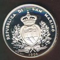 San Marino 1994. 1000L Ag "Olimpia-síelés" T:PP