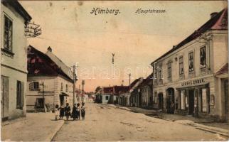 1916 Himberg, Hauptstrasse, Ludwig Erber, Johann Buchreithner jun. / main street, shops (fl)