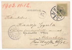 1903 Bárd Ferencz és Testvére Zenemű kereskedés és Színházjegy iroda reklámlapja. Színészek és színé...