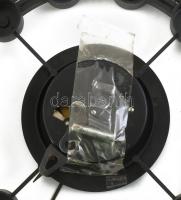 Retro design szovjet falióra felhúzós, kulccsal. Műanyag, réz. Jelzett Malk d:28 cm