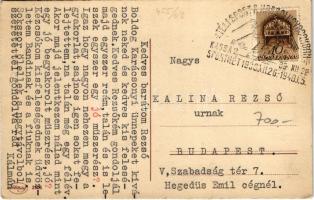 Boldog karácsonyi ünnepeket! / Christmas greeting. Amag 2906. litho + "1930-1940 Téli Sport a K...