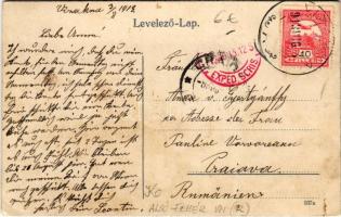 1913 Vízakna, Salzburg, Ocna Sibiului; Rákóczi tó / spa, lake (ázott / wet damage)