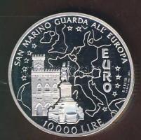 San Marino 1996. 10.000L Ag "Euro" T:PP