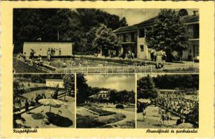 Püspökfürdő, Szentlászlófürdő, Baile 1 Mai (Váradszentmárton, Sanmartin); Strandfürdő és park, fürdőzők / spa, bathers, park (Rb)