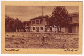 Püspökfürdő, Szentlászlófürdő, Baile 1 Mai (Váradszentmárton, Sanmartin); Hullámfürdő / spa, bathers (ázott / wet damage)