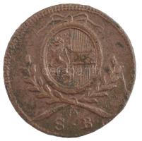 Osztrák Államok / Salzburgi Érsekség 1786. 1kr Cu Hieronymus T:VF karc Austrian States / Archbishopric of Salzburg 1786. 1 Kreuzer Cu Hieronymus C:VF scratch Krause KM# 458