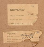 Weintrager Adolf (1927-1987): Derülés. Akvarell, papír. Jelzés nélkül. Hátoldalán Képcsarnok Vállala...