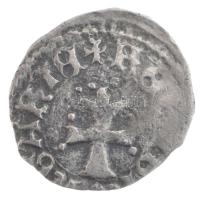 1373-1382 szerecsenfejes Denár Ag I. Nagy Lajos (0,55g) T:VF Hungary 1373-1382 Denar Ag Louis I (0,55g) C:VF  Huszár: 547., Unger I.: 432.a