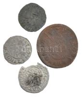 4db-os, nagyrészt denár tétel, közte "I. Lajos, Miksa, I. Lipót" valamint II. Rákóczi Fere...