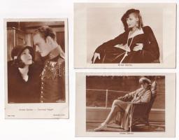 Greta Garbo - 7 db régi képeslap / 7 pre-1945 postcards