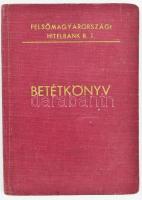 1944 Felső-magyarországi Hitelbank Rt. betétkönyve, nem zsidó bélyegzéssel
