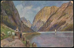 ~1918 Tábori posta képeslap / Field postcard "S.M.S. GÁA"