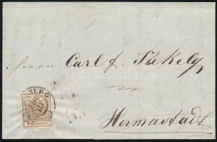 1853 6kr levélen / on cover "CLAUSENBURG" - Hermanstadt