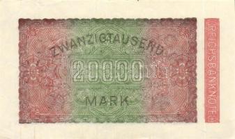 Német Birodalom / Weimari Köztársaság 1923. 20.000M 2x) "Ringe" vízjellel T:I,I-