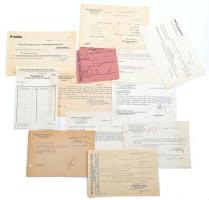 cca 1940 12 db különféle pénzintézet fejléces levele
