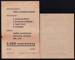 cca 1920-1930 3 db reklámnyomtatvány