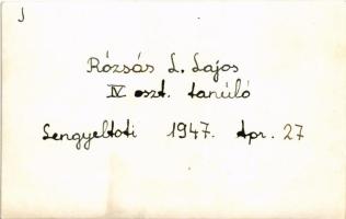 1947 Lengyeltóti, IV. osztályos tanulók. photo (non PC)