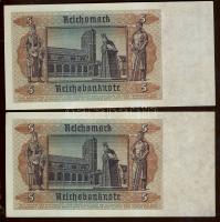 Német 3. Birodalom 1942. 5RM (2x) T:II