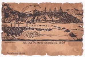 Budapest, Buda Pestről szemlélve 1650-ben. Kaucky L. kiadása Prágában (EB)