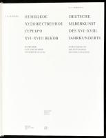 G. A. Markova: Deutsche Silberkunst des XVI.-XVIII. Jahrhunderts. (Német ezüstművészet a XVI-XVIII. században). Moszkva, 1975, Iskusstvo. Gazdag képanyaggal illusztrálva. Orosz és német nyelven. Kiadói egészvászon-kötés, a borítón egy-két kis folttal.