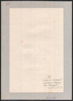 Koppány Frigyes (?-?): Síkok a térben, 1977. Vegyes technika, papír, jelzett, a hátoldalán autográf ...