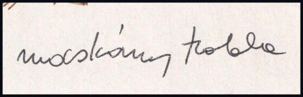 Macskássy Izolda (1945-2021): Pihenő. Barna és fekete toll, jelzett. 29,5x21 cm