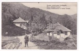 Úzvölgye, Valea Uzului; Román vámhivatal. Adler és fia kiadása / Vama romaneasca / Romanian customs office