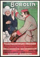 3 db reprint plakát: Unicum, Borolin sósborszesz, Első Magyar Hanglemezgyár, 34x24 cm