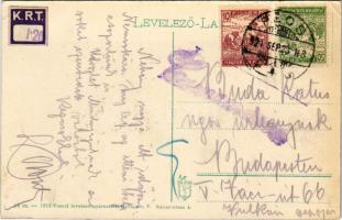 1921 Pécs, Városháza, Steiner Simon férfi szabó üzlete, Gyógyszertár. 19 Vasúti levelezőlapárusítás ...